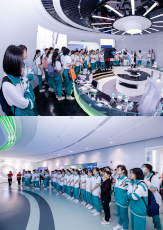 校企聯(lián)合丨廣州開元學?？破昭袑W團參觀潔特生物！